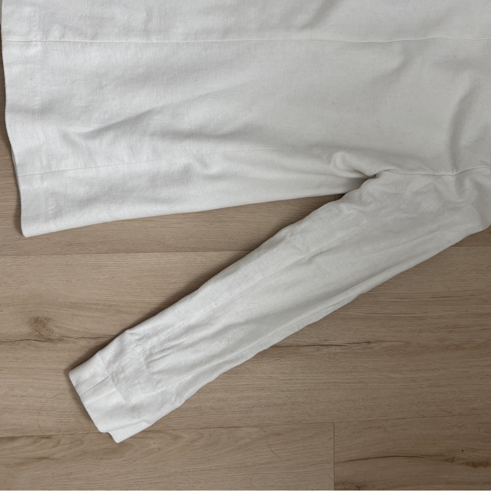 Abercrombie & Fitch NWT White Linen Blend Blazer - Picture 12 of 14